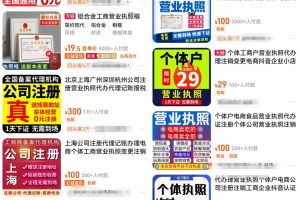 [网赚项目] 代办营业执照+剧本杀项目思路，简单易上手长期可做！精选副业分享给你！