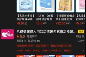 美团同城电商之成人用品项目