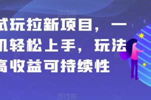 应用试玩拉新项目，一部手机轻松上手，玩法简单高收益可持续性