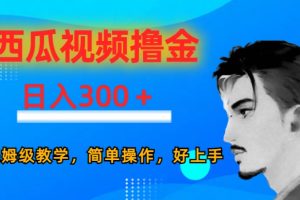西瓜视频撸金日入300，保姆级教学，简单操作，好上手