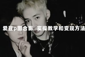 最新玩法 与爱豆p图合照爆火 10分钟教会你 实操日入300+