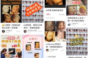 婴儿四维AI预测项目副业思路，信息差日入过万的项目